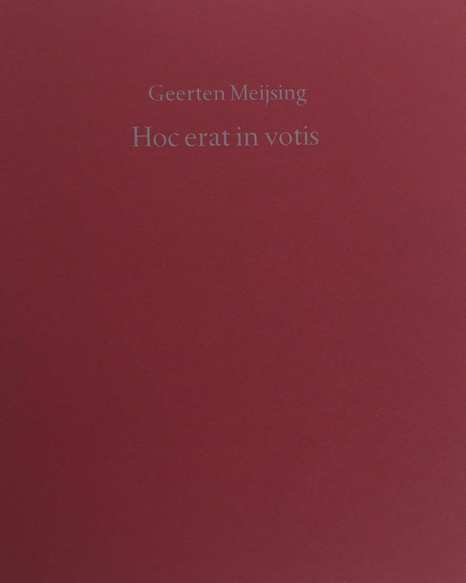 Hoc ert in Votis omslag
